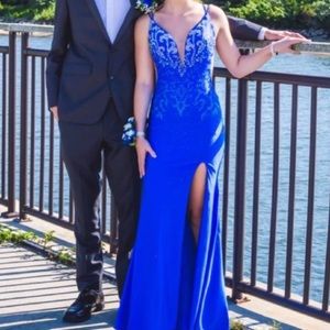 Royal Blue Amarra Prom Dress